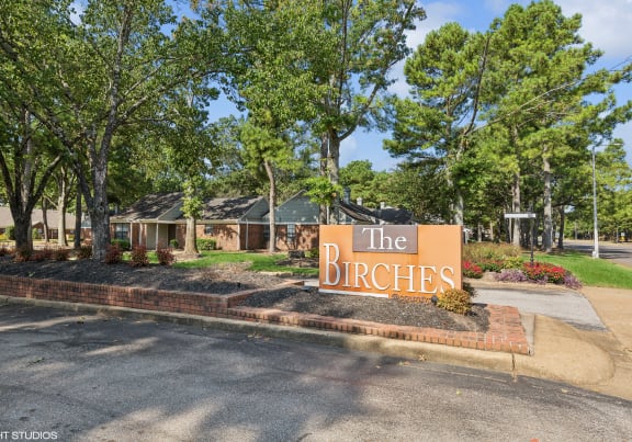 Property Signage at The Birches in Memphis, TN