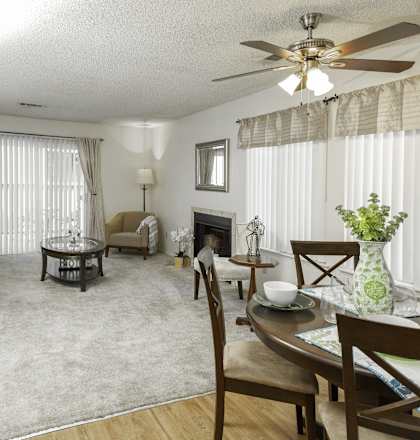 River Oaks Apartments Living Room Hanford, CA
