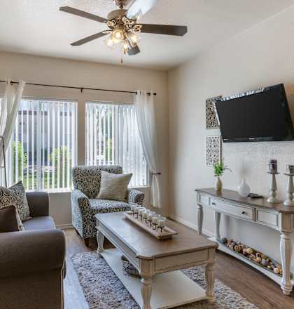 Living Room at Canyon Ridge