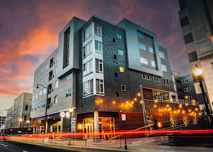 the building where the hotel is located