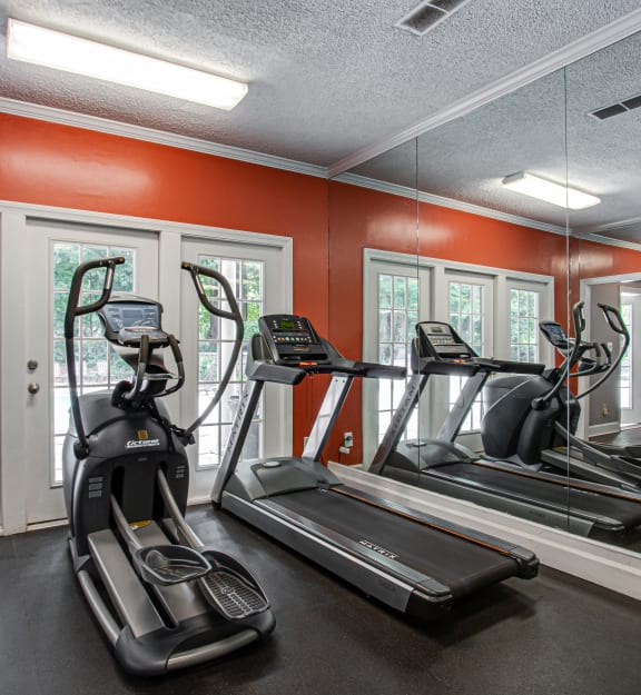 our apartments have a gym with a treadmill and elliptical