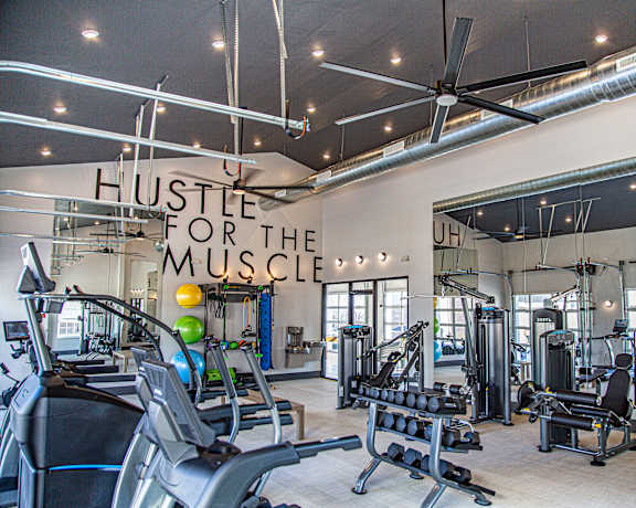 Modern Fitness Center at Heartland View Apartments, Wentzville, Missouri