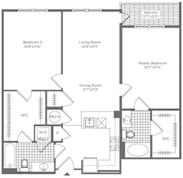 2BR 2BA