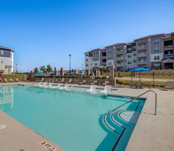 Pool And Sundecks at Capstone at Banks Crossing, Georgia
