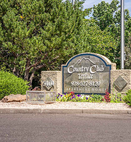 A sign for the Country Club in Tempe, Arizona.