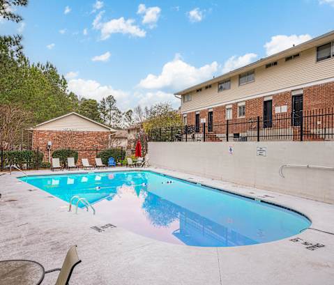 the swimming pool at our apartments