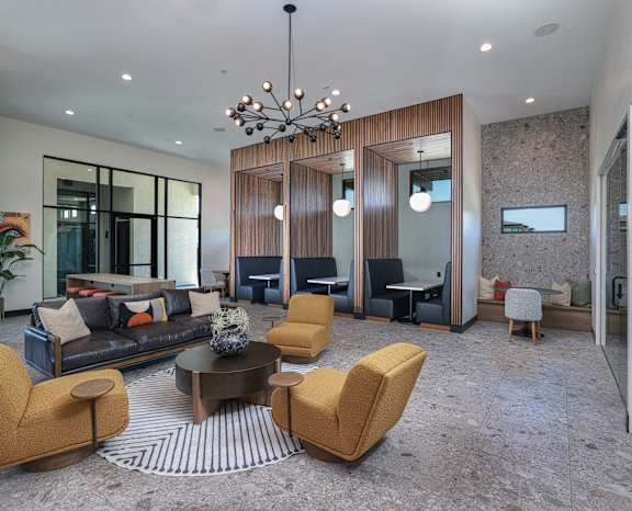 Cyber Cafe Lounge at Solstice Living Apartments in Tucson Arizona