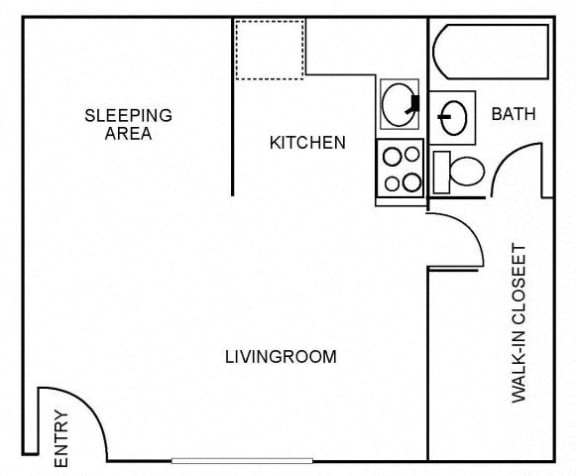Floor Plan  Desert Palm Studio Floor Plan