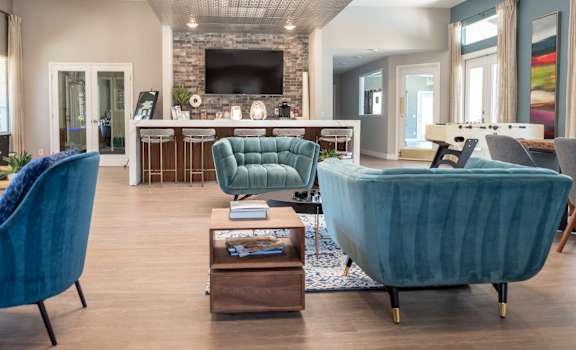 Engaging Common Area Clubhouse at The Summit Apartments in Chino Hills, California