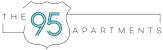 The logo for The 95 Apartments features a shield with the number 95 in the center.
