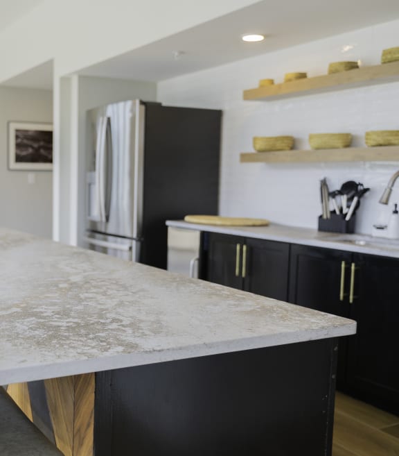 a view of the kitchen and dining area from the living room at Preston Ridge, Hickory, NC