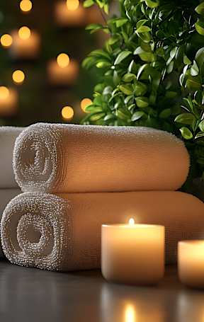 Towels and Candles at Columbia Colony Senior, Atlanta, Georgia
