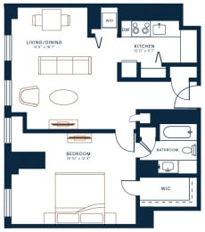 Belden Stratford | 1 Bedroom 1 Bath | 776 Sq Ft  at The Belden Stratford, Illinois