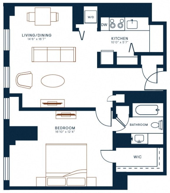 Belden Stratford | 1 Bedroom 1 Bath | 776 Sq Ft  at The Belden Stratford, Illinois
