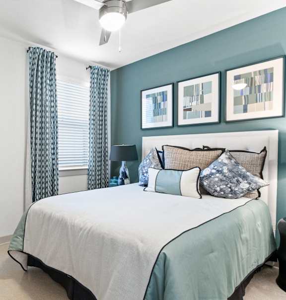 Northside at the Woodlands Living Room with Private Patio