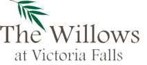 the logo or sign for the willows at victoria falls