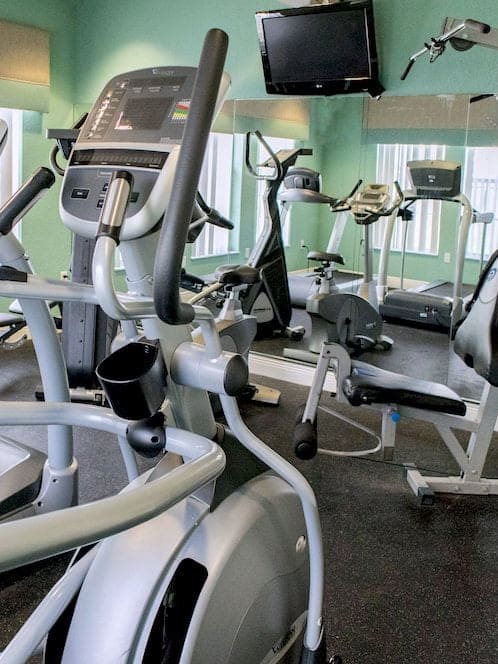fitness center with cardio and strength equipment at Crystal Lake