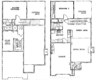 Birch Court 2 Bedroom Townhouse Floorplan