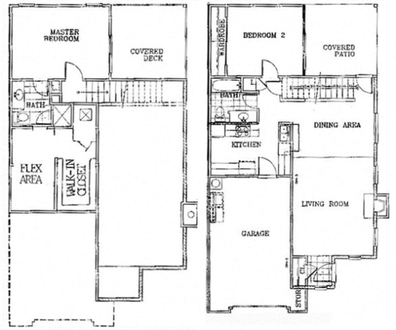 Birch Court 2 Bedroom Townhouse Floorplan