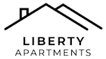 A black and white image of a house with the words "Cherry Creek Apartments" written underneath it.