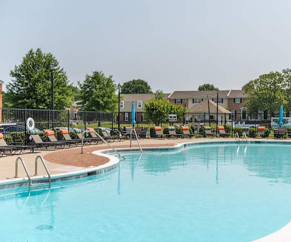 our apartments offer a swimming pool with chaise lounge chairs