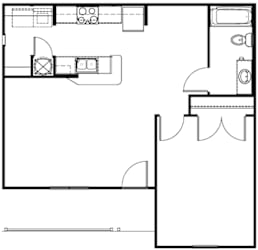 Floor Plan 1 Bedroom