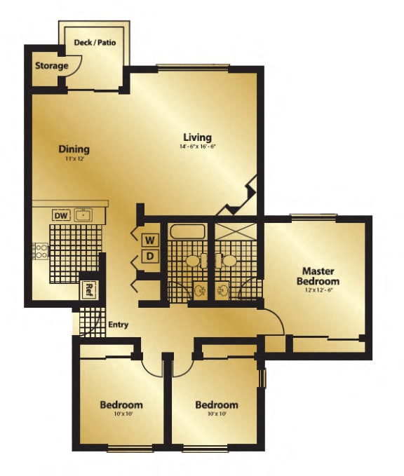 Cedar Heights WillowLG Three Bedroom Available Units