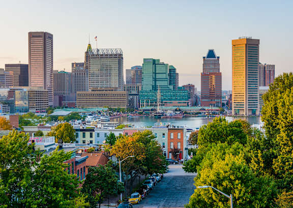 skyline view of federal hill