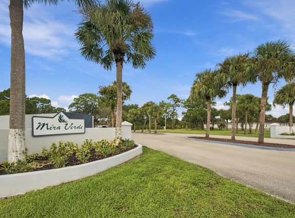 Entrance Sign at Mira Verde Affordable Apartments in LaBelle FL