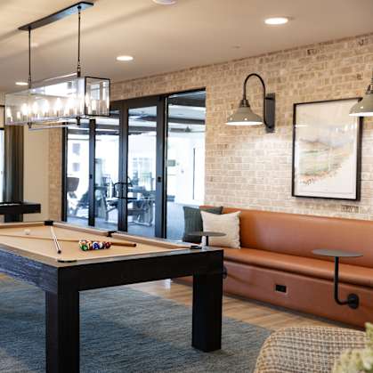 Pool Table at The Crest at Oakwood, Oakwood, 30566