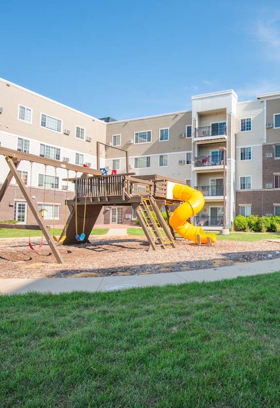 private playground at the flats at big tex apartments