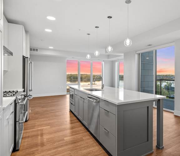 Apartment Home View at Sunset