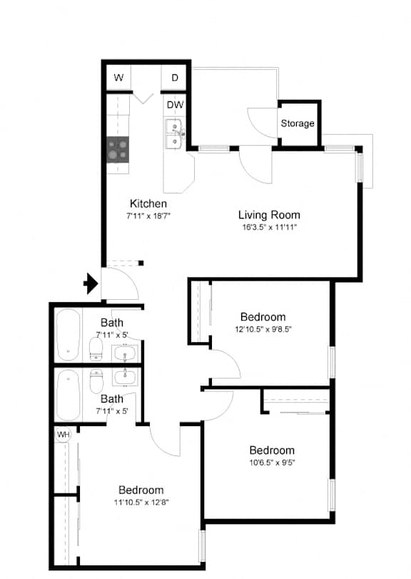 at Commons at Creekside Apartments, Hillsboro, 97123