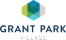 A logo with a hexagonal shape and the words "Grant Park Village" below it.