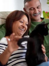 A Couple with a Cat at Flats of Forestville, Forestville MD