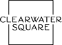 A logo with the words "Clearwater Square" in white on a green background.