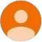 A large orange circle with a smaller white circle in the middle.