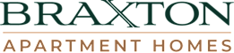 Braxton Apartment Homes logo with dark green and tan colors.