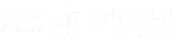 The image features logos for CACDC, CADA, and Mutual Housing California.
