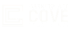A black and white logo for Marketplace Cove Apartments.