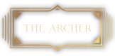 an image of the archer in gold with a black background