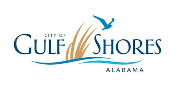 The image is a logo of the City of Gulf Shores, Alabama.