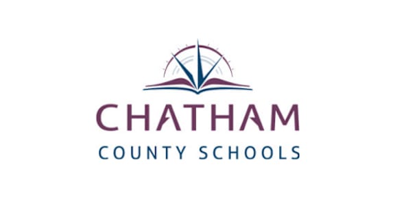 The image is a logo of Chatham County Schools.