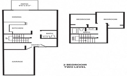  Floor Plan 2 Bedroom 1 Bathroom