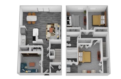 The Indian Hill Floor Plan at Ivy Hills Living Spaces, Cincinnati, Ohio
