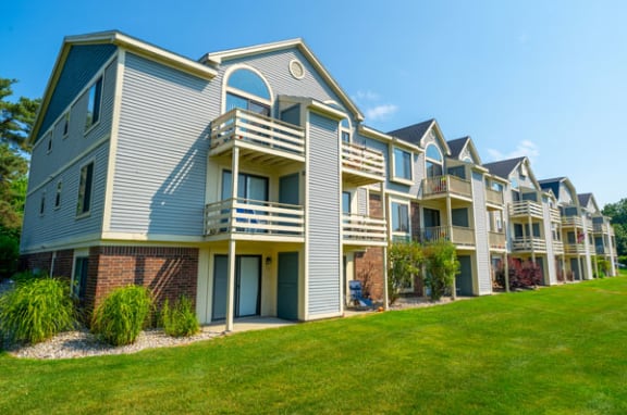 Balcony or Patio with Enclosed, Private Storage at Windmill Lakes Apartments, Holland, MI