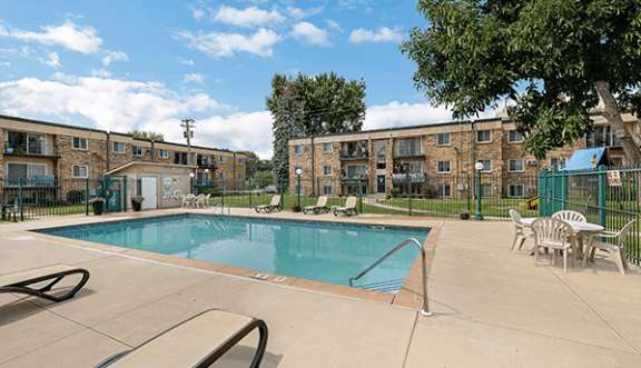 community swimming pool at winchester apartments