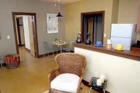 Kitchen with Fridge