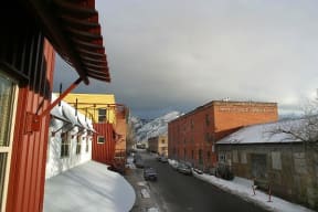 View down the street
