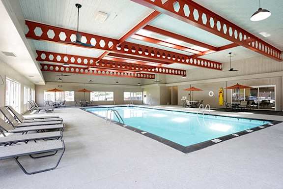 the indoor pool at the resort at governors crossing